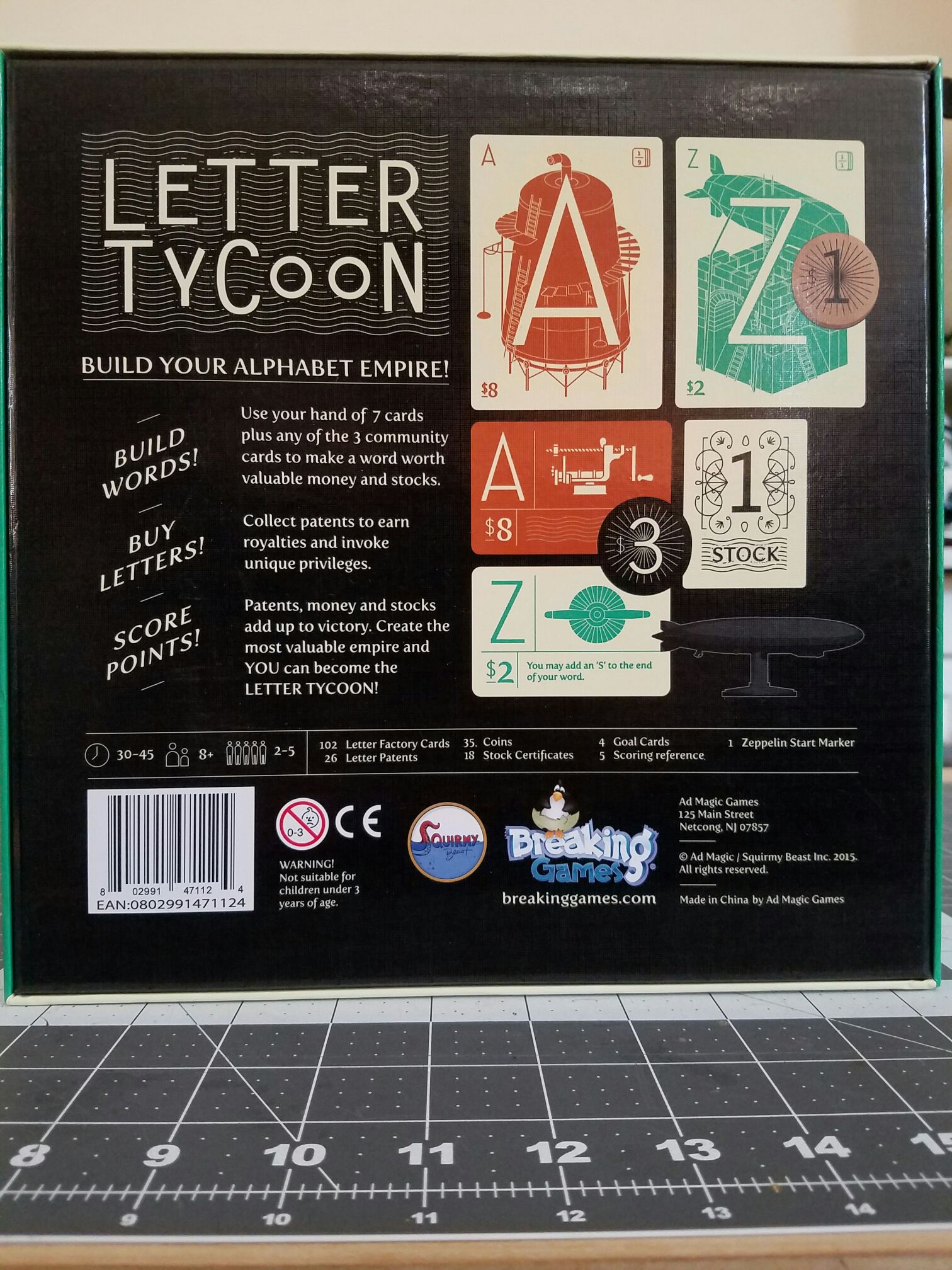 Letter Tycoon  (2-5) board game collectible [Barcode 802991471124] - Main Image 2