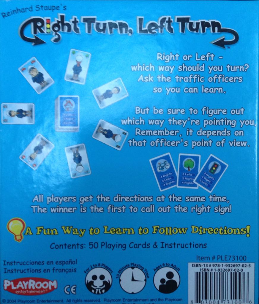 Right Turn Left Turn  (2-8) board game collectible [Barcode 803004731006] - Main Image 2