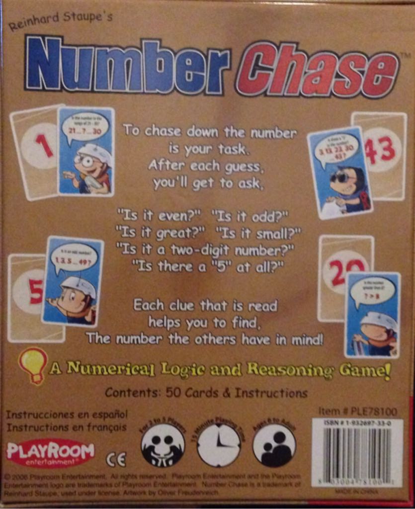 Number Chase  (2-5) board game collectible [Barcode 803004781001] - Main Image 2