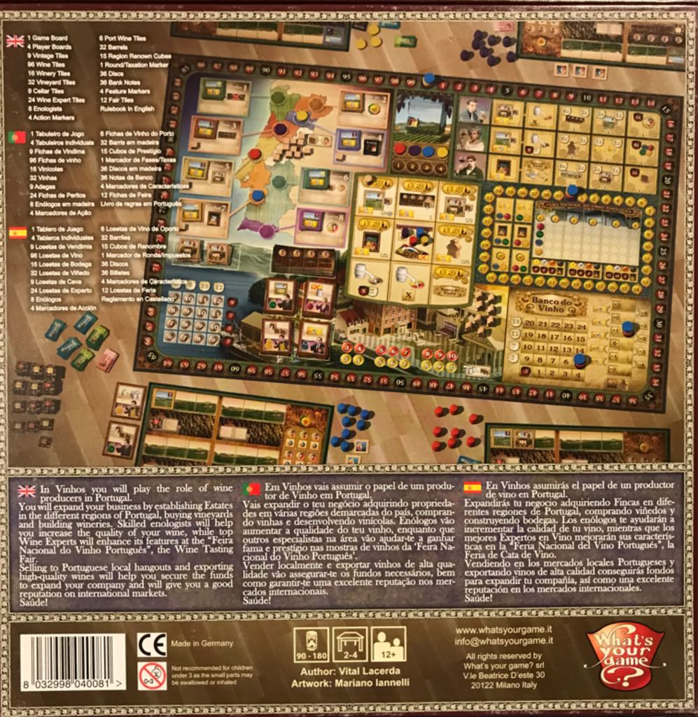 Vinhos  (2-4) board game collectible [Barcode 8032998040081] - Main Image 2