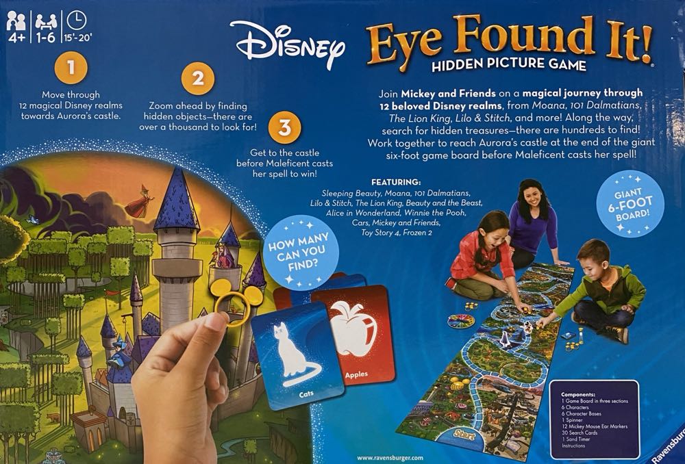 Eye Found It! Disney  (1-6) board game collectible [Barcode 810558011478] - Main Image 3