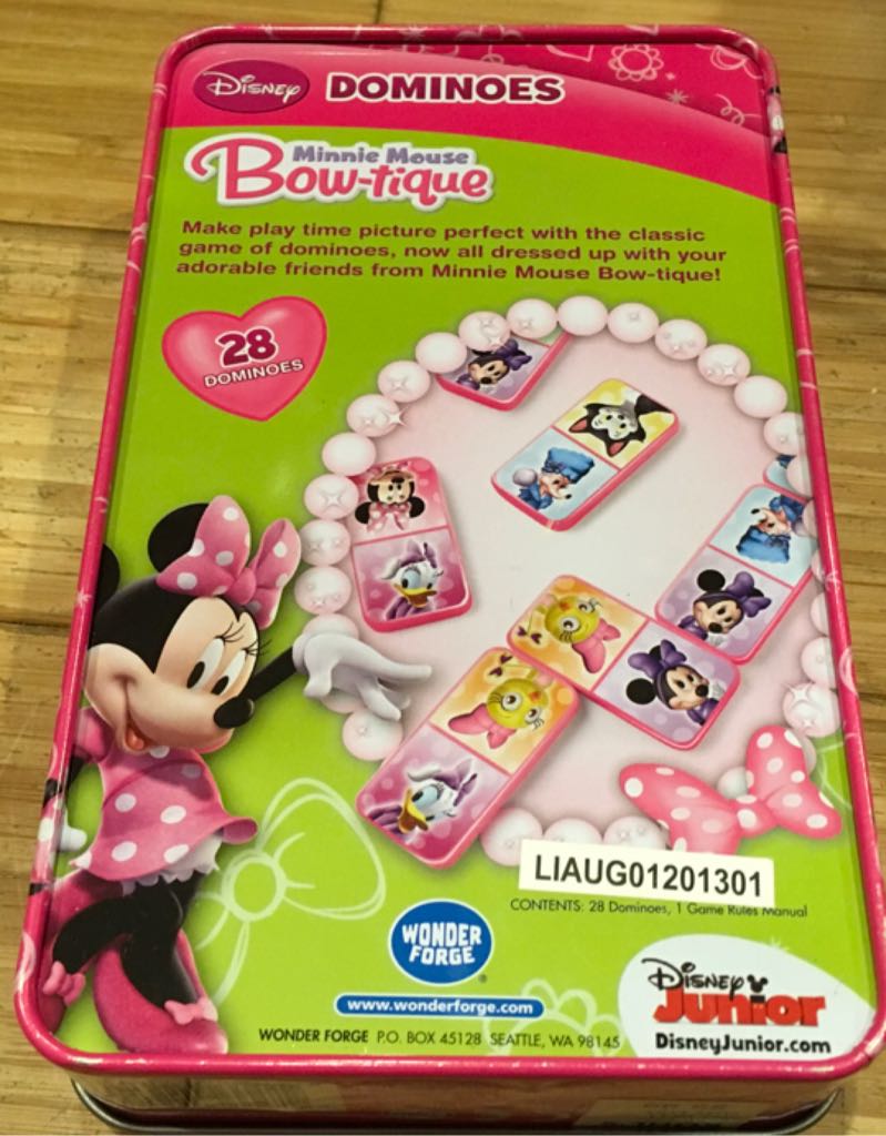 Dominoes: Minnie Bow-tique  board game collectible [Barcode 810558011614] - Main Image 2