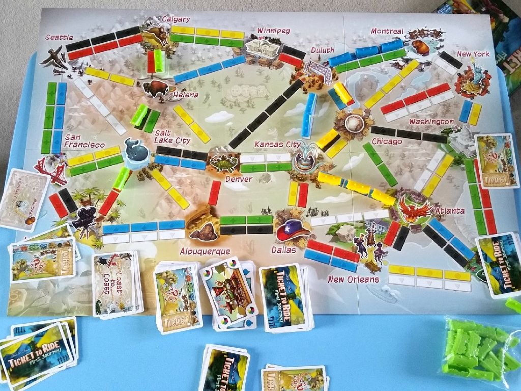 Ticket To Ride - First Journey  (2-4) board game collectible [Barcode 824968201251] - Main Image 2