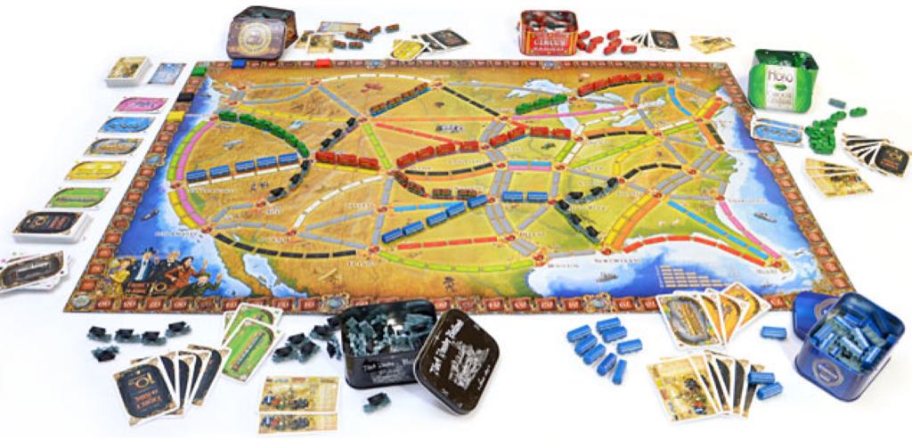 Ticket To Ride 10th Anniversary Edition  (2-5) board game collectible [Barcode 824968617205] - Main Image 2