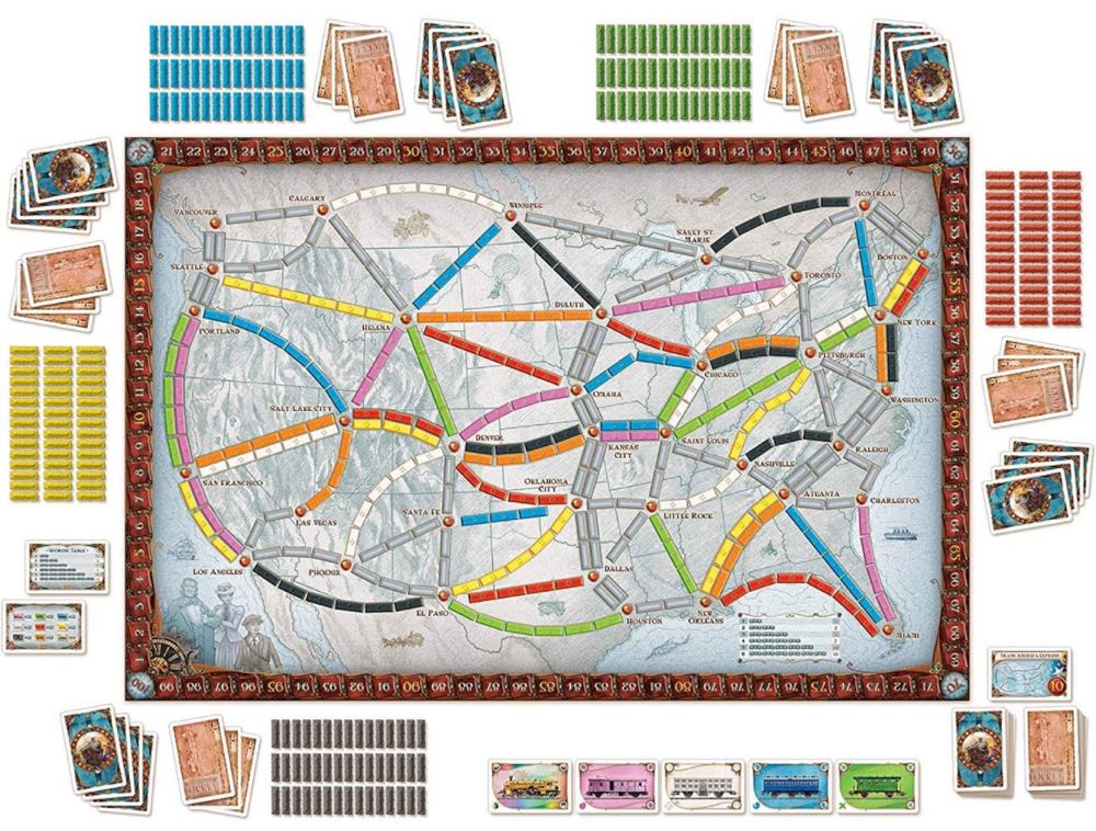 Ticket to Ride  (2-5) board game collectible [Barcode 824968717516] - Main Image 3