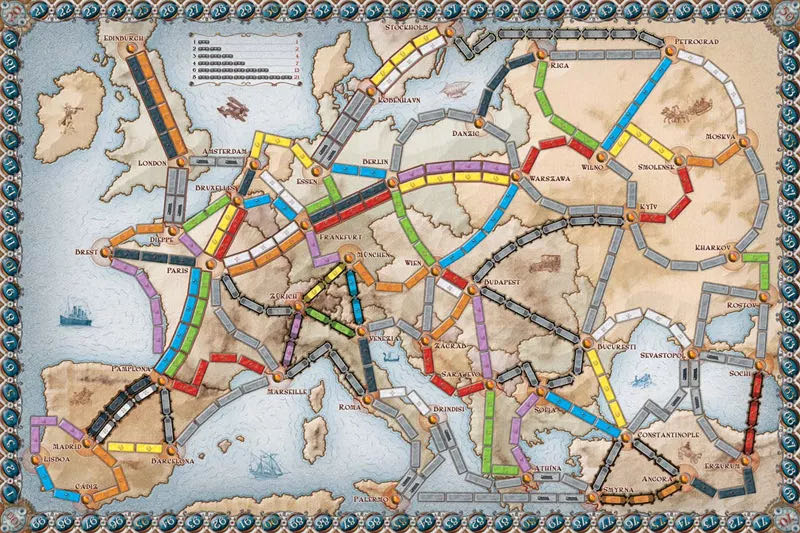 Ticket To Ride: Europe  (2-5) board game collectible [Barcode 824968717929] - Main Image 3