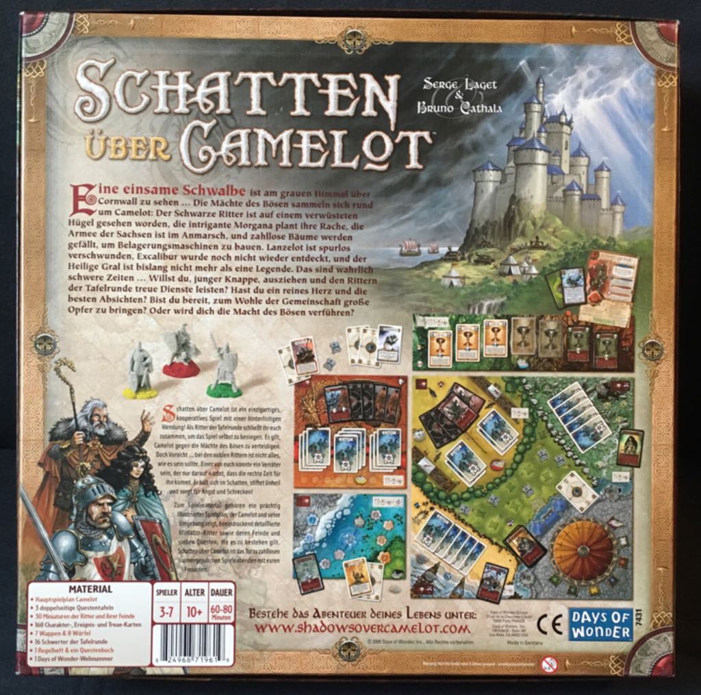 Schatten über Camelot Sonderpreis Spiel des Jahres 2006  (3-7) board game collectible [Barcode 824968719619] - Main Image 2