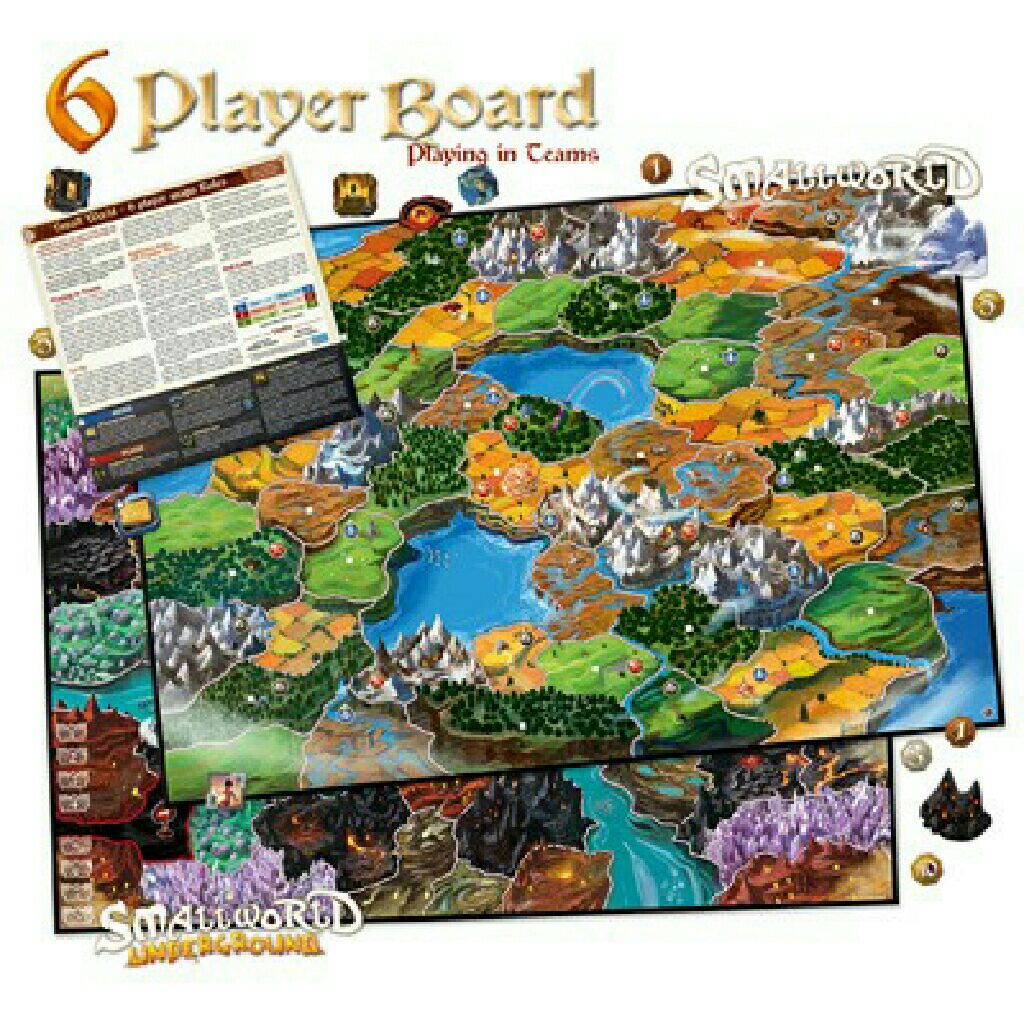 SmallWorld 6 Player Board  (6) board game collectible [Barcode 824968826805] - Main Image 2
