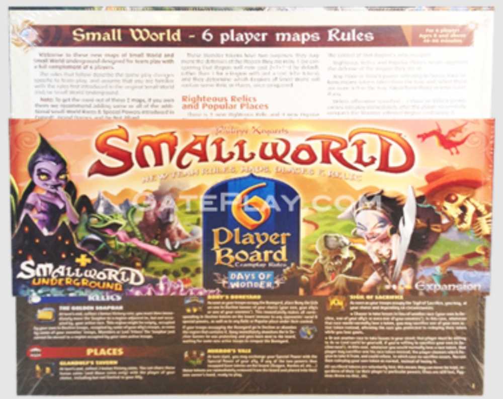 SmallWorld 6 Player Board  (6) board game collectible [Barcode 824968826805] - Main Image 3