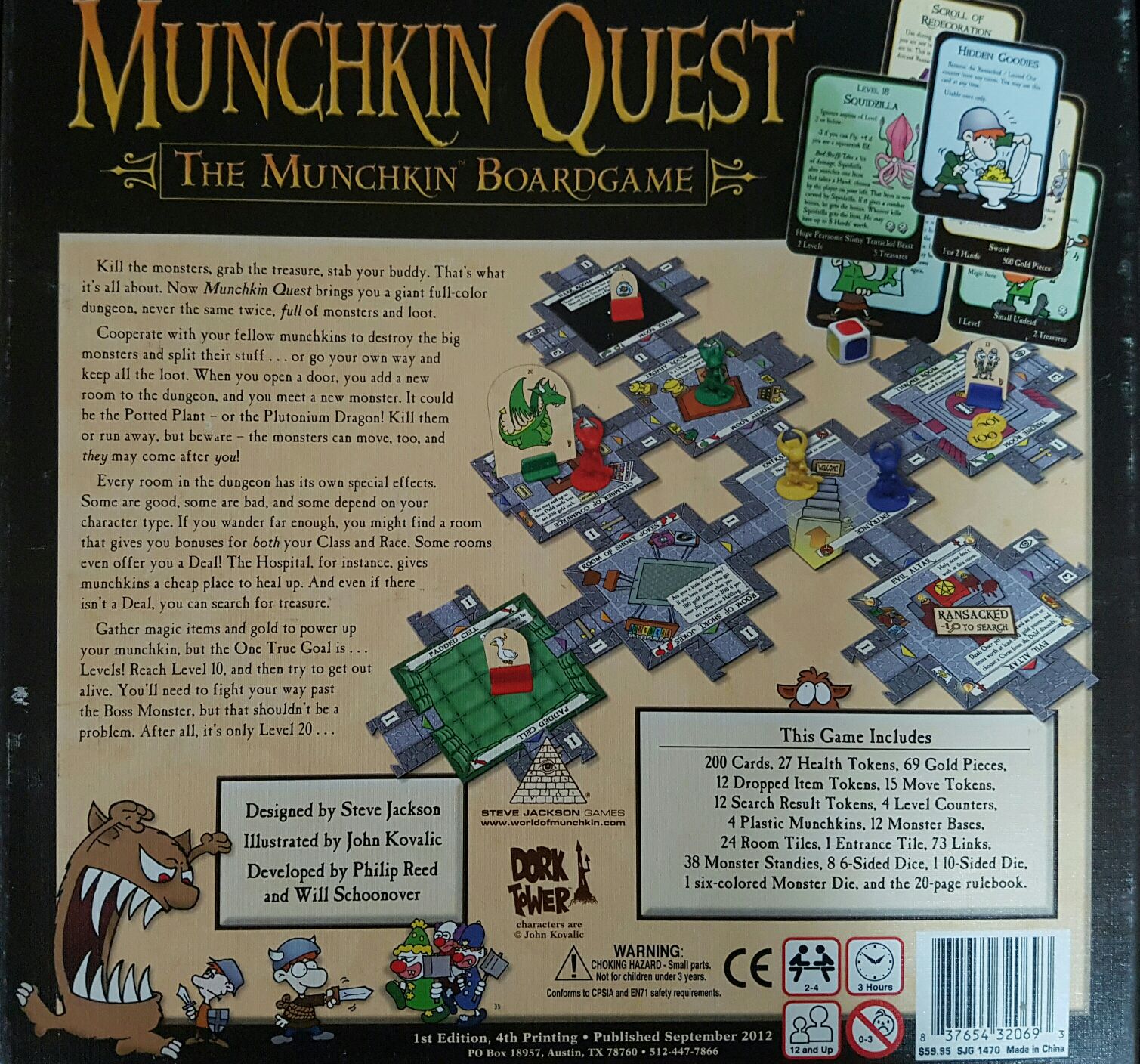Munchkin Quest  (2-4) board game collectible [Barcode 837654320693] - Main Image 2