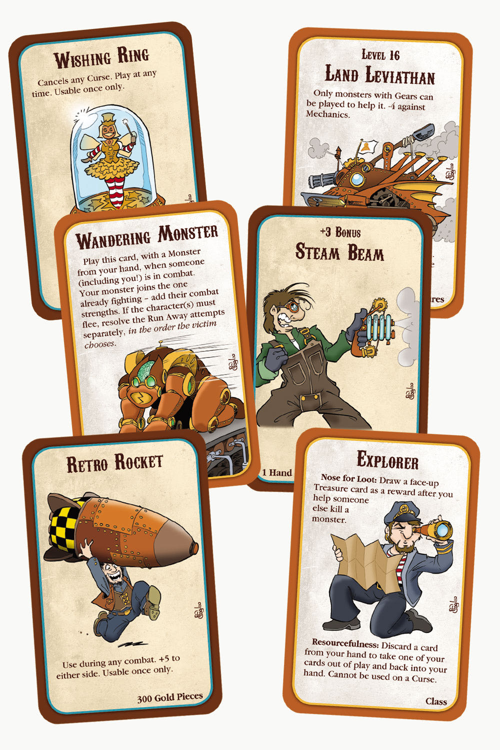 Munchkin Steampunk Deluxe  (3-6) board game collectible [Barcode 837654322482] - Main Image 4