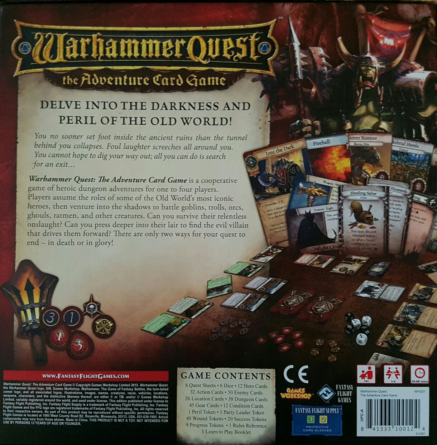 Warhammer Quest: The Adventure Card Game  (1-4) board game collectible [Barcode 841333100124] - Main Image 2