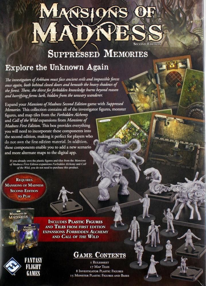 Mansions Of Madness: Suppressed Memories  (1-5) board game collectible [Barcode 841333101541] - Main Image 4