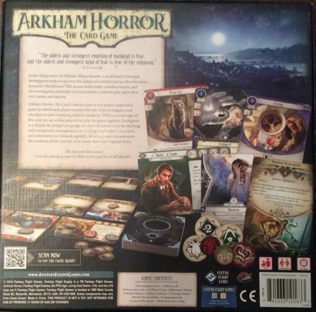 Arkham Horror card game  (1-2) board game collectible [Barcode 841333101633] - Main Image 2