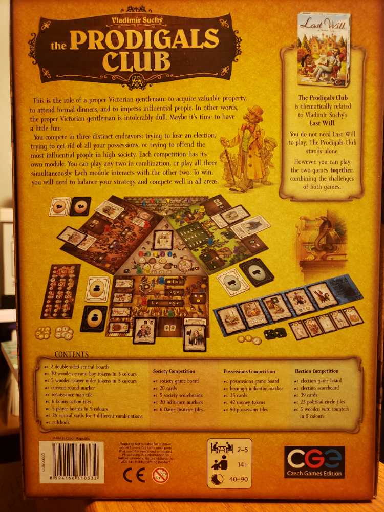 PRODIGALS CLUB, The  (2-5) board game collectible [Barcode 8594156310332] - Main Image 2