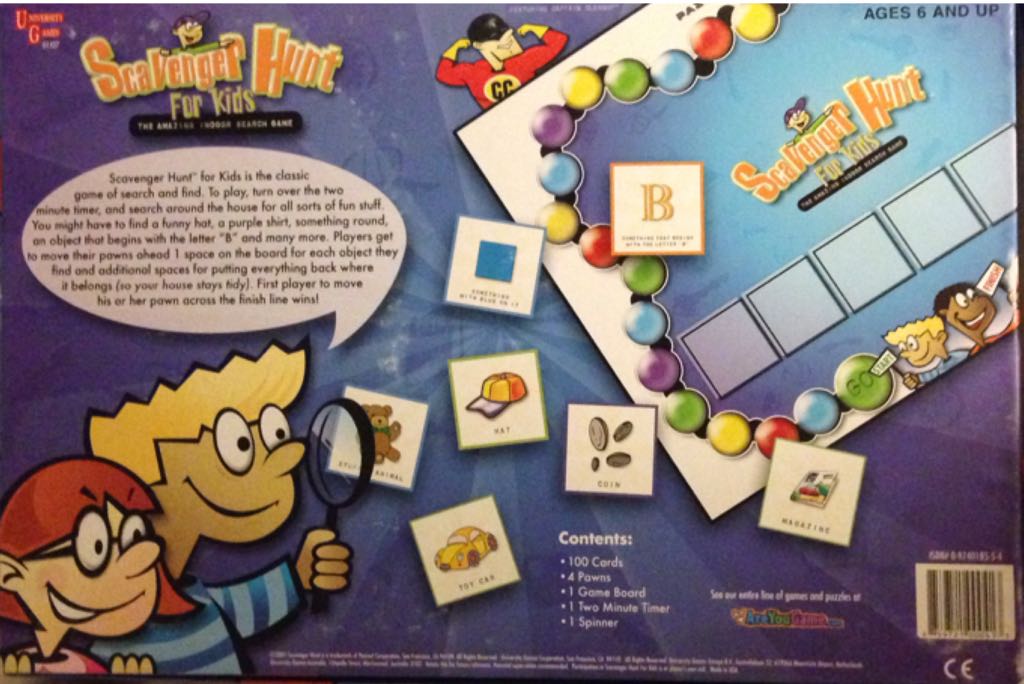 Scavenger Hunt For Kids  (2-4) board game collectible [Barcode 859721000413] - Main Image 2