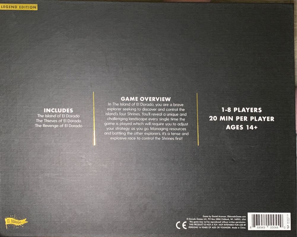 The Island of El Dorado  (2-4) board game collectible [Barcode 868949000402] - Main Image 2