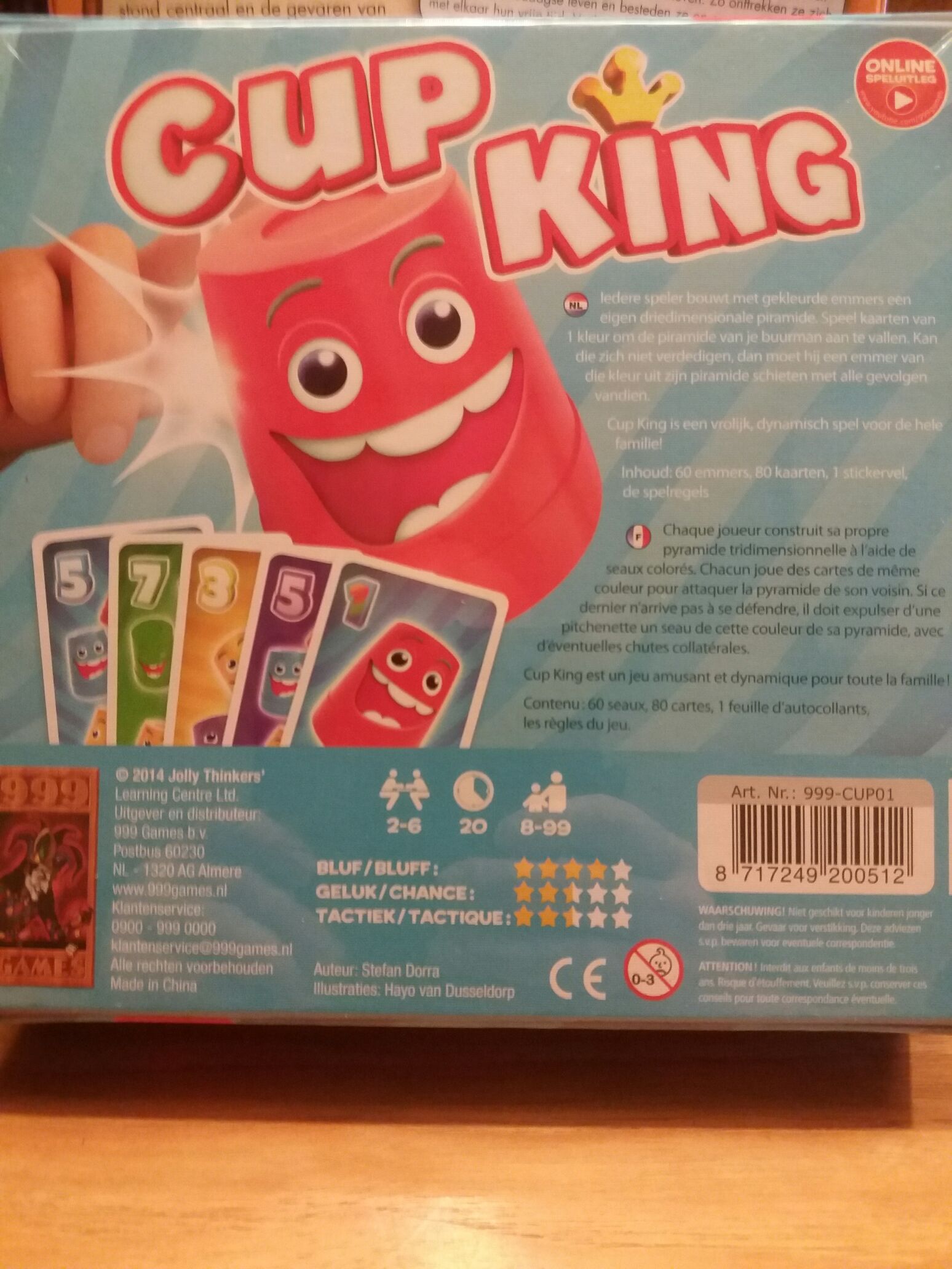 999 Games Cup King  (6) board game collectible [Barcode 8717249200512] - Main Image 2