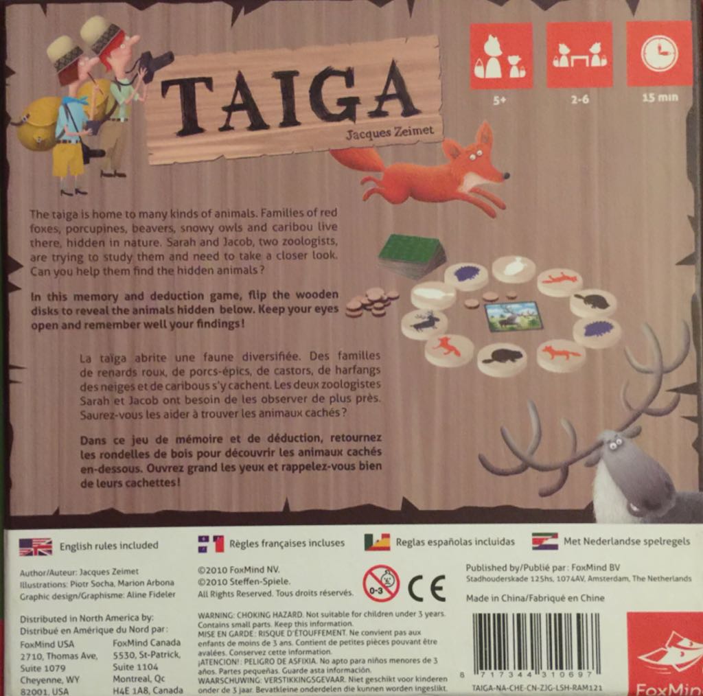 Taiga Game  (2-6) board game collectible [Barcode 8717344310697] - Main Image 2