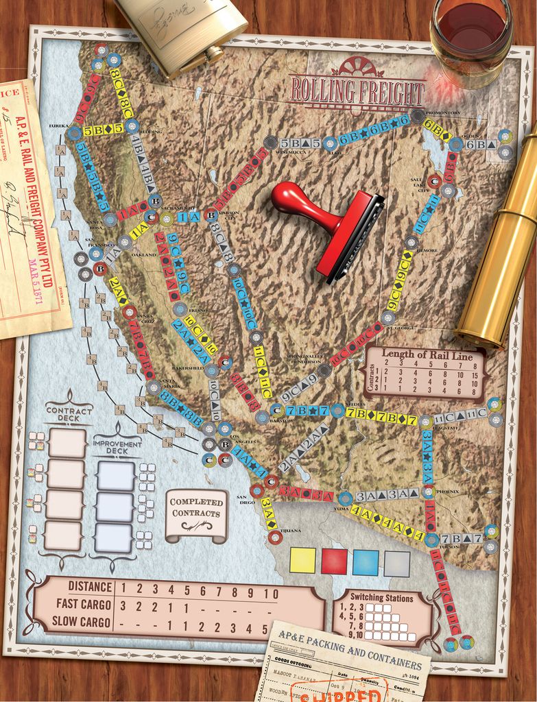 Rolling Freight  (2-5) board game collectible [Barcode 9780966347692] - Main Image 2