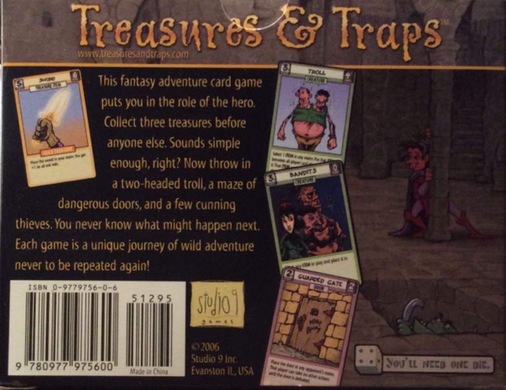 Treasures & Traps  (2-6) board game collectible [Barcode 9780977975600] - Main Image 2