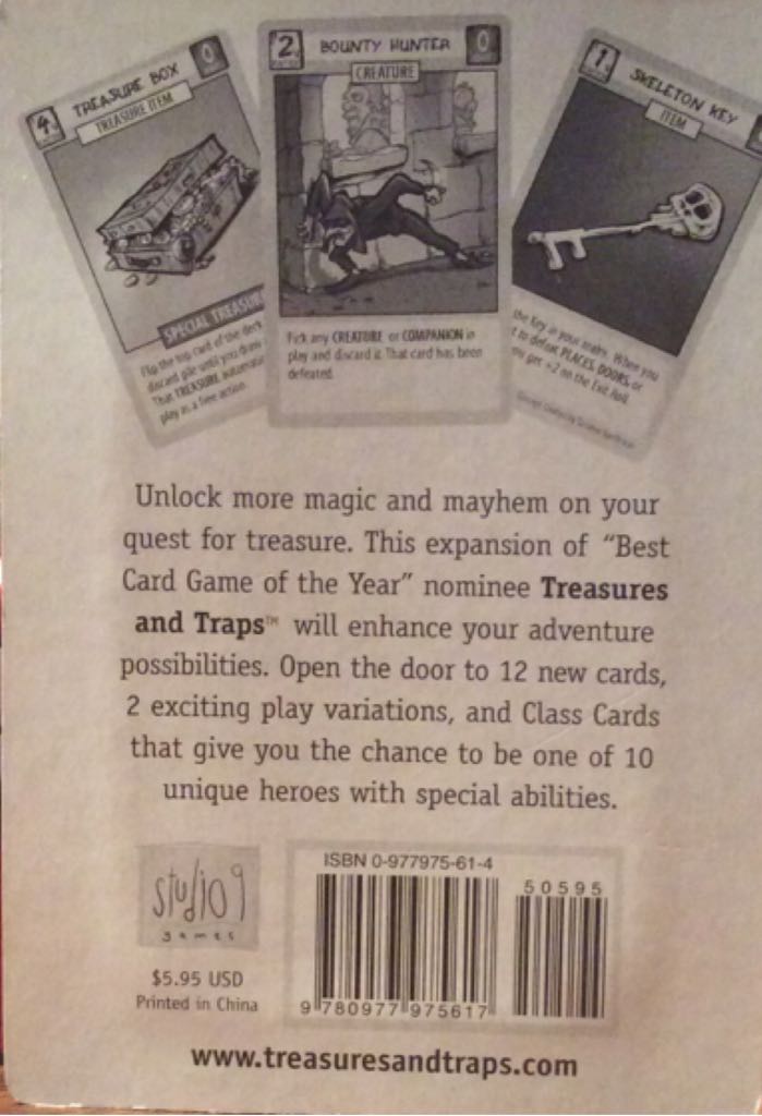 Treasures & Traps Expanded Realms  (2-6) board game collectible [Barcode 9780977975617] - Main Image 2