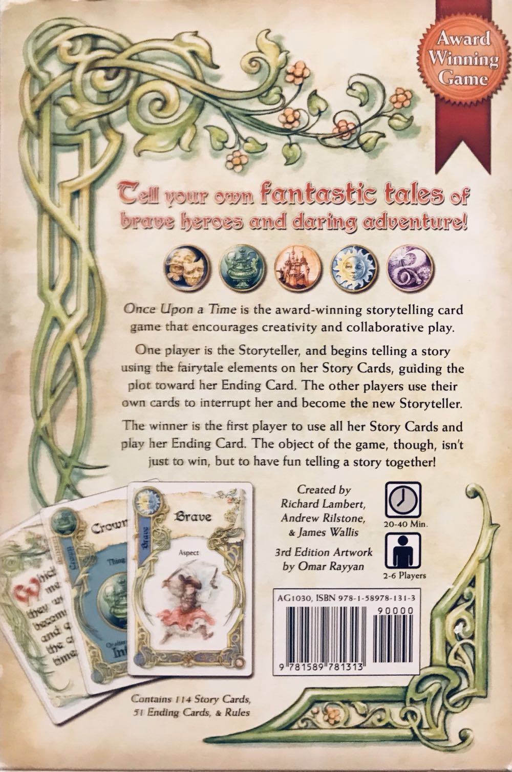 Once Upon a Time  (2-6) board game collectible [Barcode 9781589781313] - Main Image 3