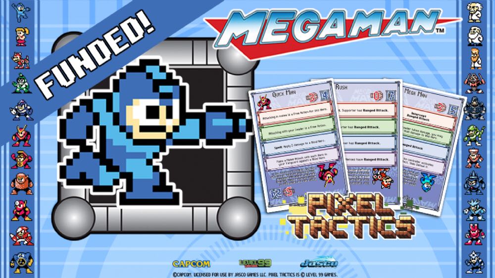 Mega Man Pixel Tactics - Mega Man Blue Box  (2) board game collectible [Barcode 9781589934801] - Main Image 2
