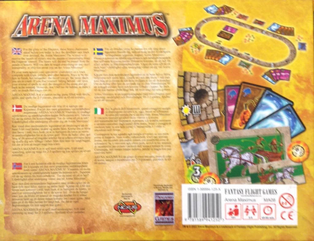 Arena Maximus  (2-5 Players) board game collectible [Barcode 9781589941250] - Main Image 2