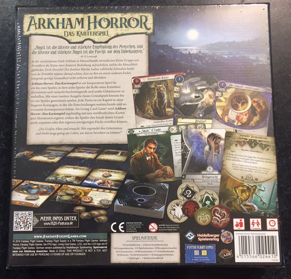 Arkham Horror  (1-8) board game collectible [Barcode 9781589942103] - Main Image 2