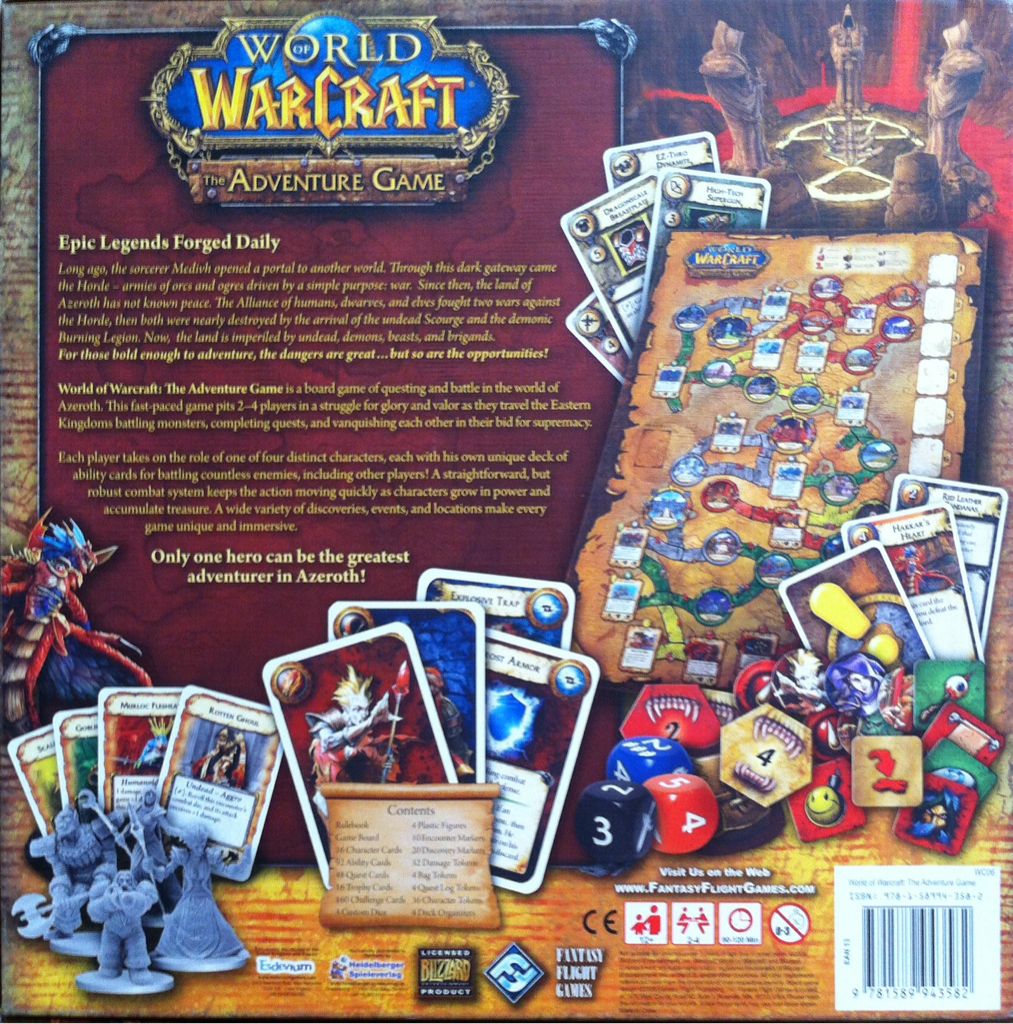 WoW The Adventure Game  (2-4) board game collectible [Barcode 9781589943582] - Main Image 2