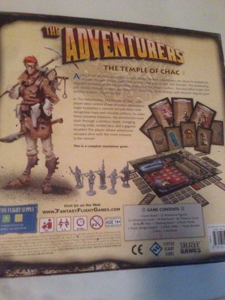 Adventurers: The Temple Of Chac, The  (2-6) board game collectible [Barcode 9781616611811] - Main Image 2