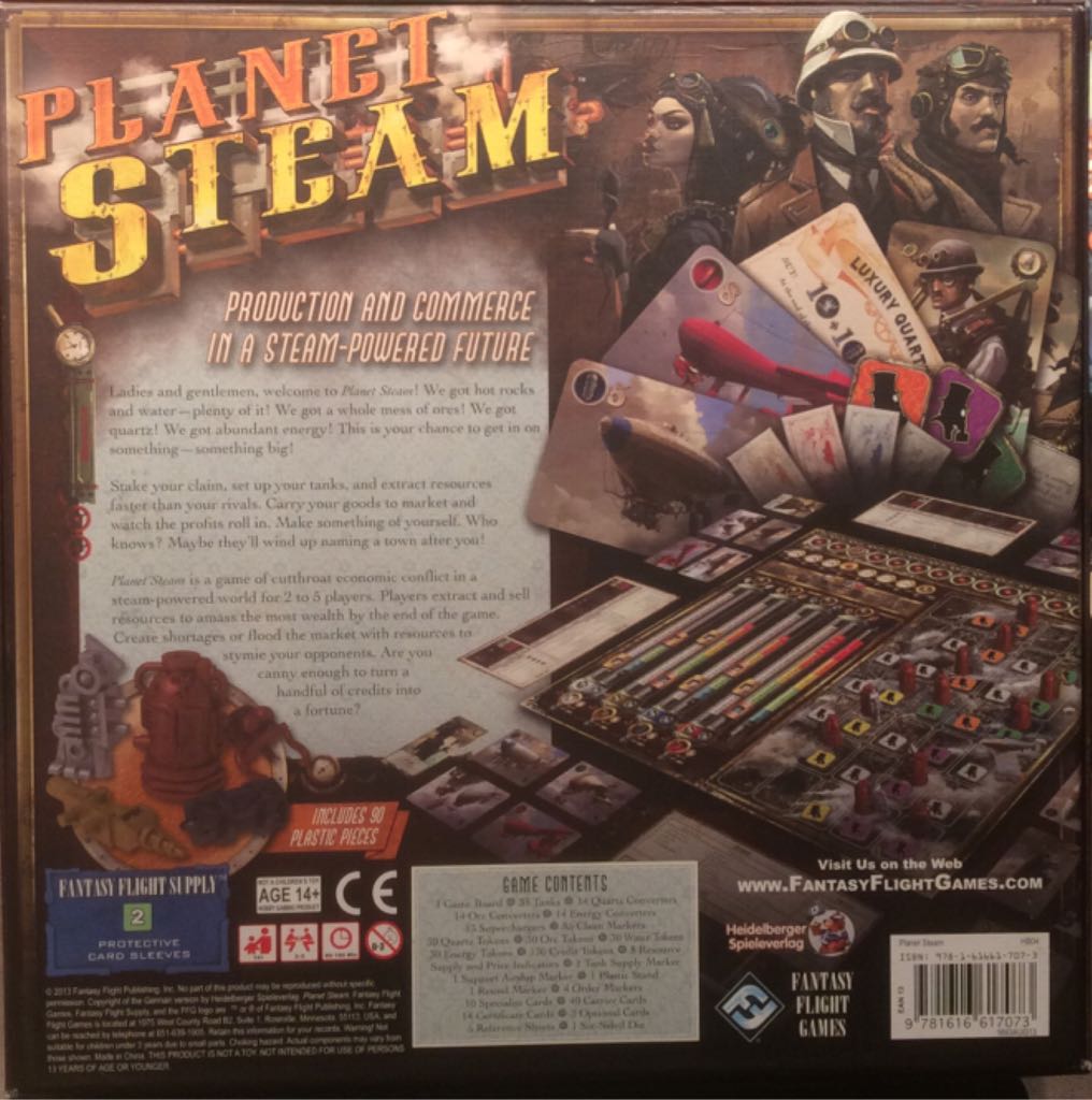 Planet Steam  (2-5) board game collectible [Barcode 9781616617073] - Main Image 2