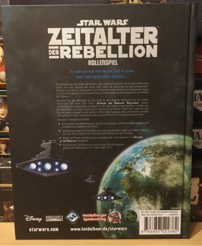 Star Wars: Zeitalter der Rebellion Rollenspiel  (2-10) board game collectible [Barcode 9783957522382] - Main Image 2