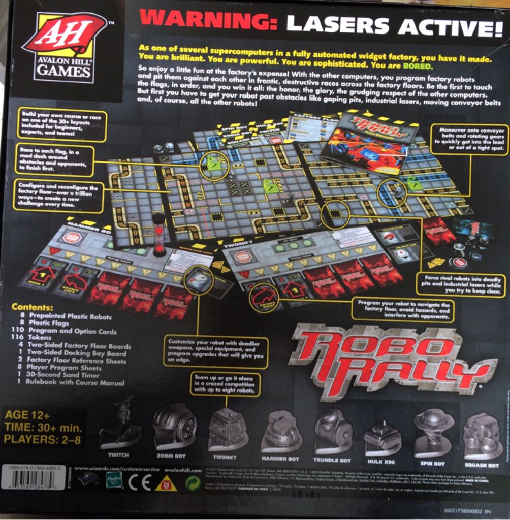 Robo Rally  (2-8) board game collectible [Barcode 98757084] - Main Image 2