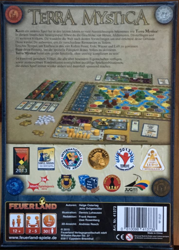 Terra Mystica Deutscher Spielepreis 2013  (2-5) board game collectible - Main Image 2