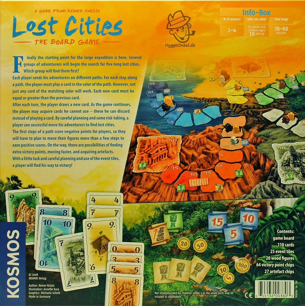 Lost Cities -The Board Game  (2-4) board game collectible - Main Image 2