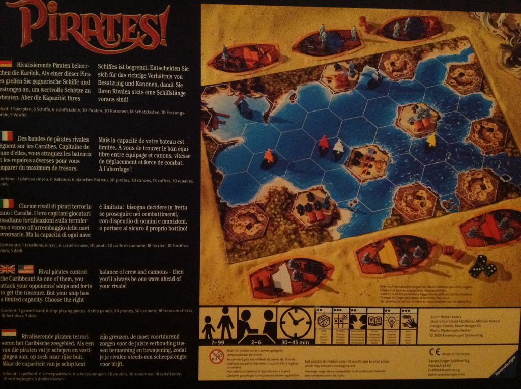 Pirates!  (2-6) board game collectible - Main Image 2