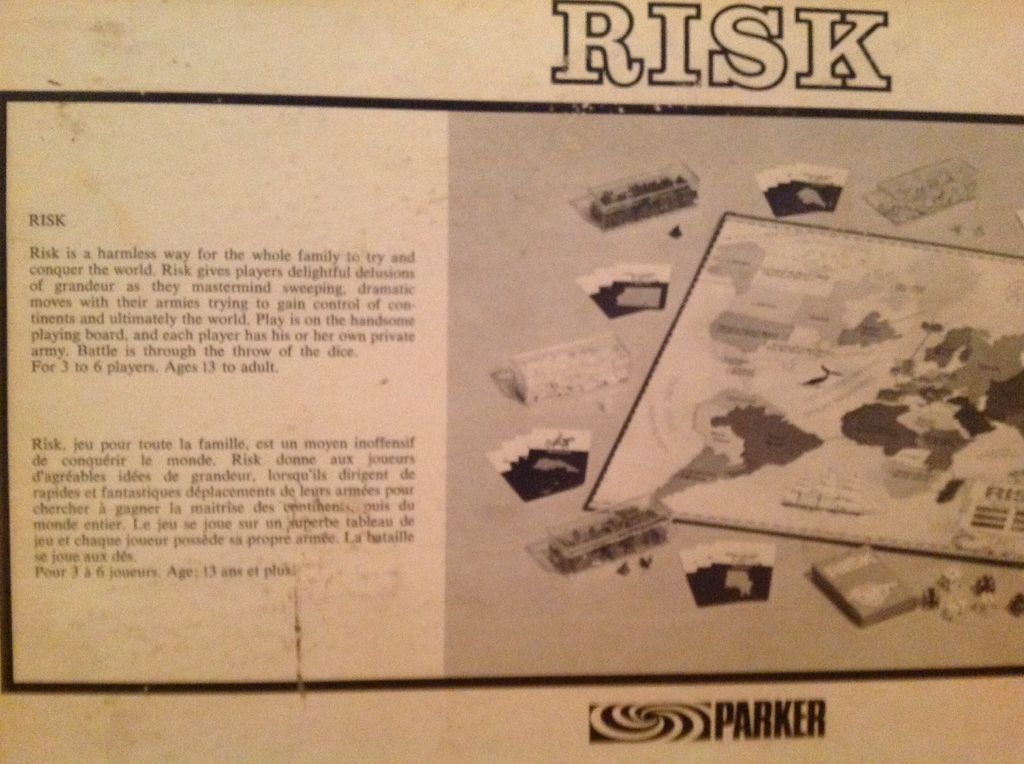 Risk  (2-6) board game collectible - Main Image 2