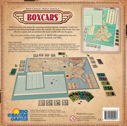 Boxcars  (2-6) board game collectible - Main Image 2