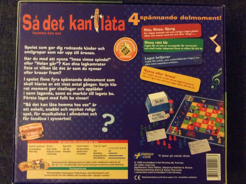 Så det kan låta hemma hos oss  (4-8) board game collectible - Main Image 2