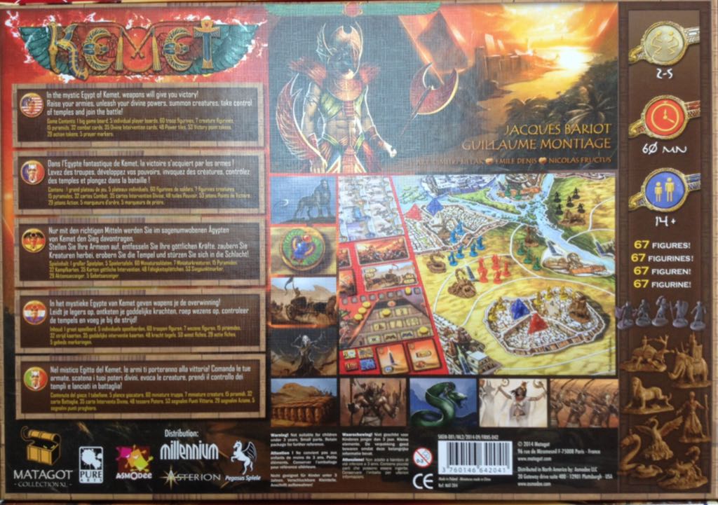 Kemet  (4) board game collectible - Main Image 2