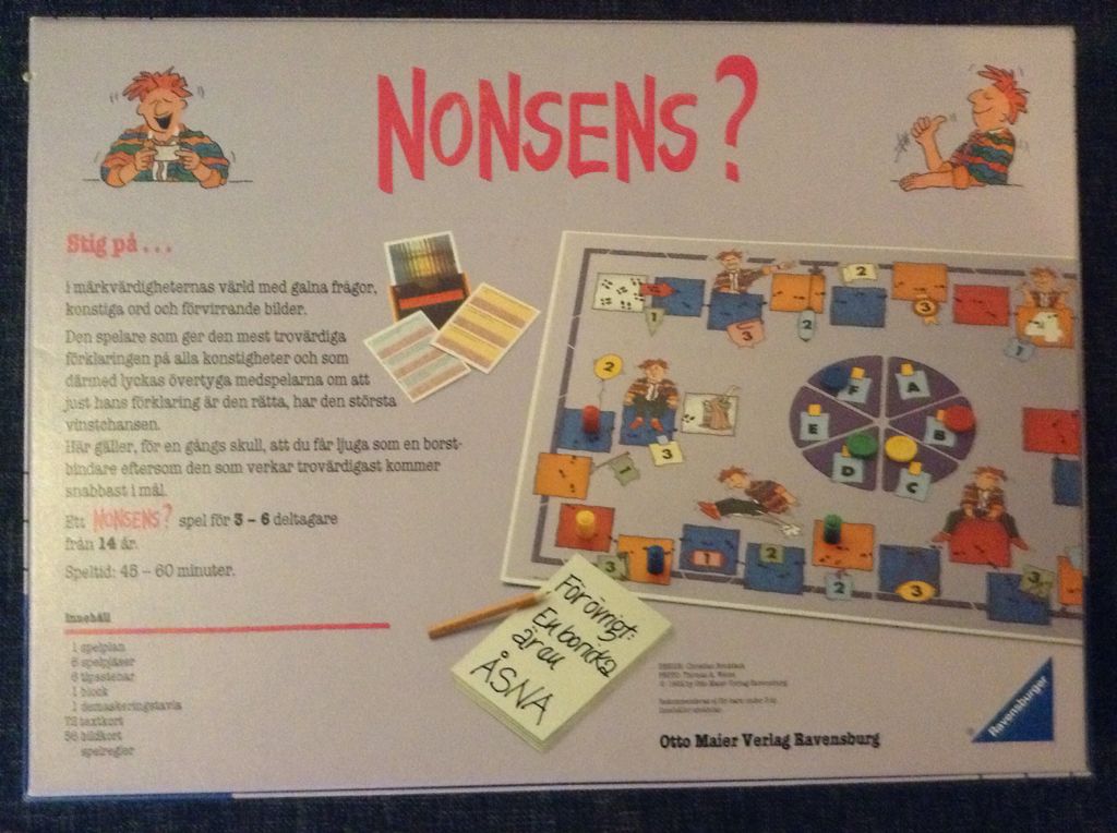 Nonsens?  (3-6) board game collectible - Main Image 2