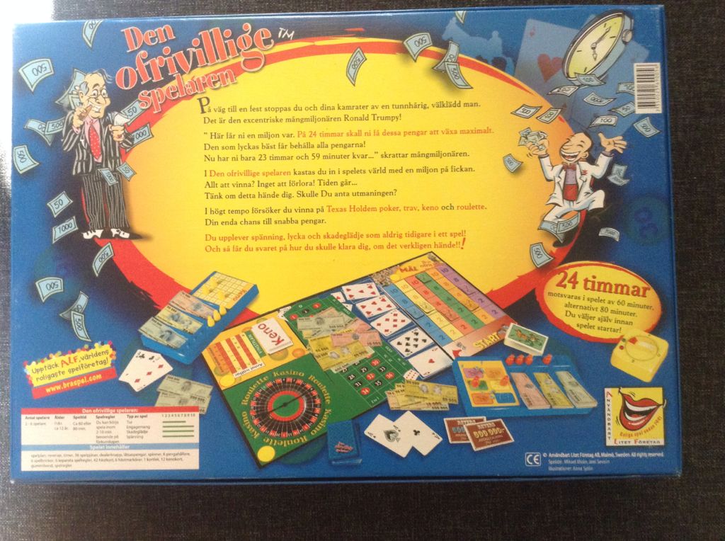 Den Ofrivillige Spelaren  (2-6) board game collectible - Main Image 2