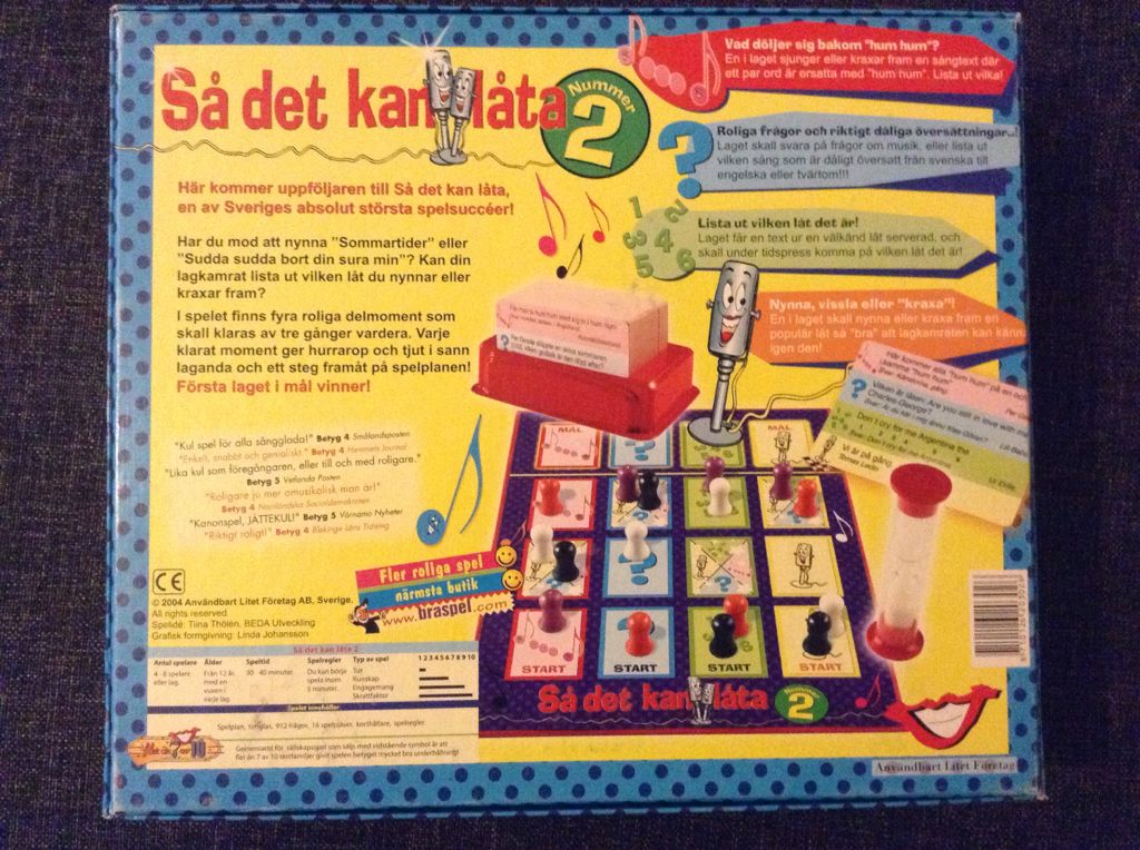 Så Det Kan Låta Hemma Hos Oss 2  (4-8) board game collectible - Main Image 2