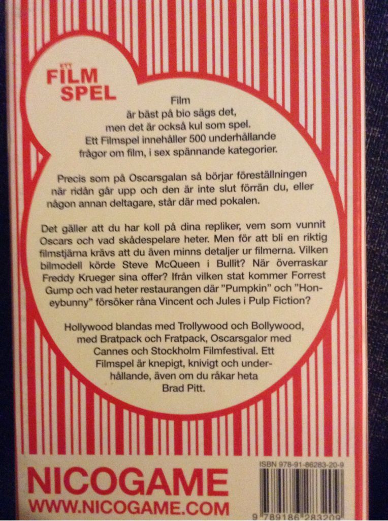 Ett Filmspel  (2+) board game collectible - Main Image 2