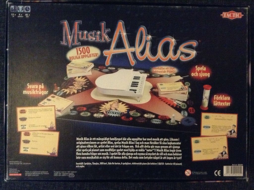 Musik Alias  (4+) board game collectible - Main Image 2