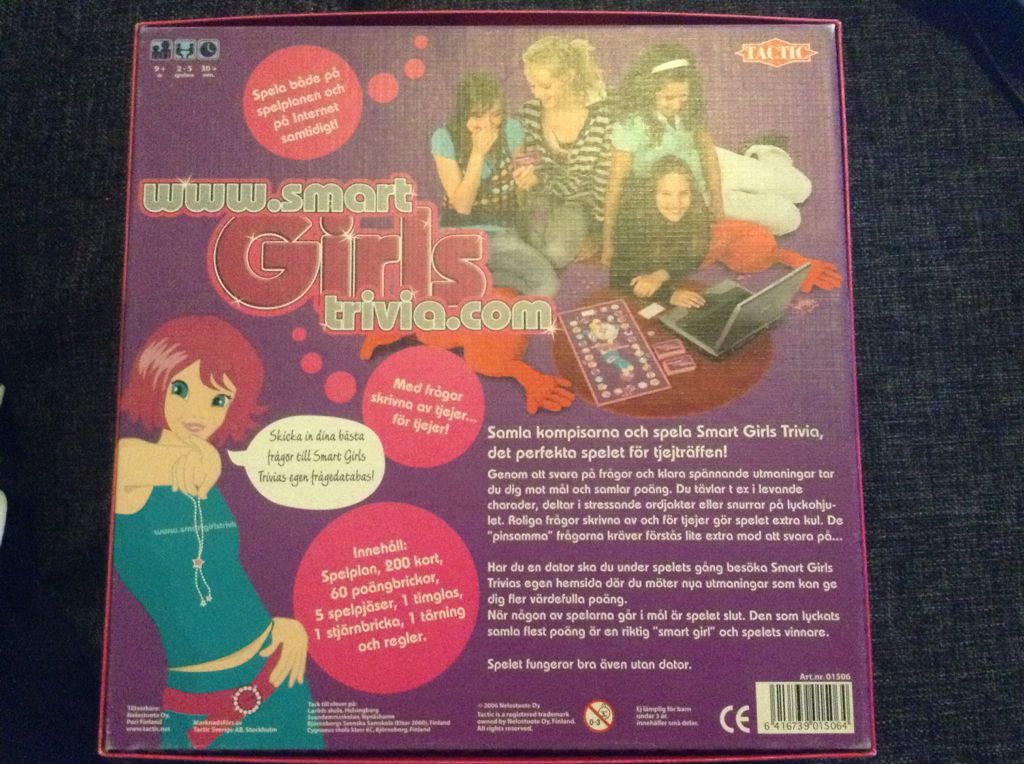 Smartgirlstrivia.com  (2-5) board game collectible - Main Image 2