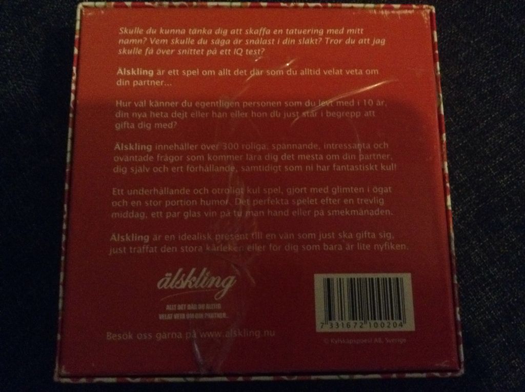 Älskiling - allt Det Där Du Alltid Velat Veta Om Din Partner  (2+) board game collectible - Main Image 2