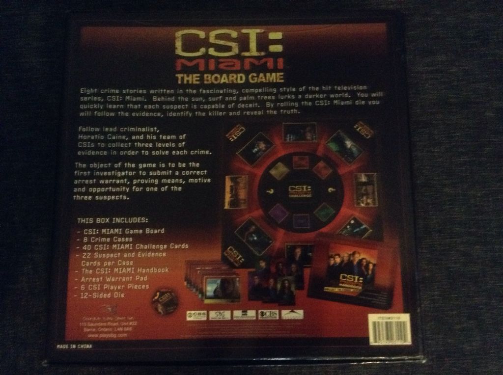 Csi: Miami The Board  Game  (2+) board game collectible - Main Image 2